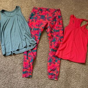 Three piece workout spring outfit size small and large